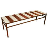 Marble and Steel Low Table